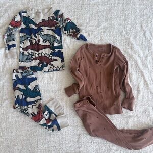 Dinosaur and Stars Pajama Thermal Set